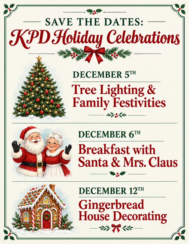 KPD Holiday Celebrations Poster